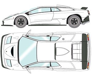 Lamborghini Diablo GT 1999 ホワイト (ミニカー)