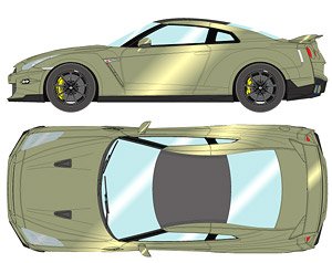 NISSAN GT-R Track edition engineered by NISMO T-spec 2024 ミレニアムジェイド (ミニカー)