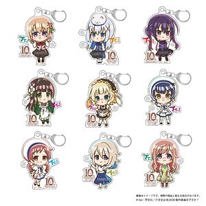 Is the Order a Rabbit? Bloom Pui!tto Acrylic Key Ring Collection (Set of 9) (Anime Toy)