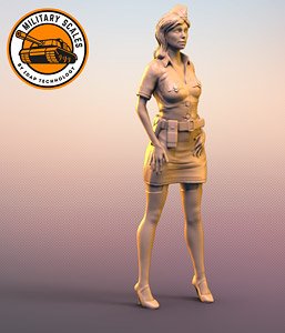 Military Girl No.9 Standing Hat Statue (Plastic model)