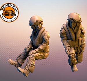 RAF Pilots Modern set #1 (Set of 2) (Plastic model)