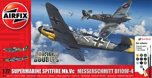 Supermarine Spitfire Mk.Vc vs Bf109F-4 Dogfight Double (Plastic model)