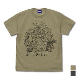 NARUTO-ナルト- 疾風伝 尾獣 Tシャツ SAND KHAKI XL (キャラクターグッズ)