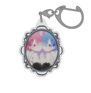 Re:Zero -Starting Life in Another World- Twins Ram & Rem Acrylic Key Ring (Anime Toy)