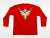 勇気爆発バーンブレイバーン 勇気爆発フェイス ロングTシャツ Red 【M】 (キャラクターグッズ) 商品画像2