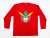 勇気爆発バーンブレイバーン 勇気爆発フェイス ロングTシャツ Red 【M】 (キャラクターグッズ) 商品画像1