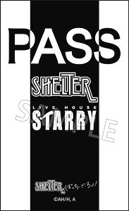 SHELTER x Bocchi the Rock! Sticker Back Stage Pass (Anime Toy)