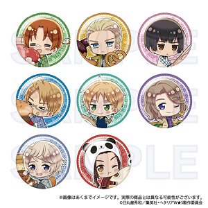 Hetalia: World Stars Trading Can Badge Yummy! Ver. Vol.1 (Set of 8) (Anime Toy)