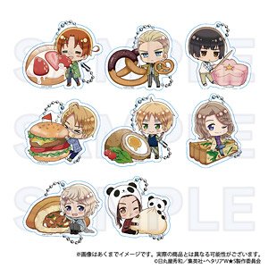 Hetalia: World Stars Trading Acrylic Key Ring yummy! Ver. Vol.1 (Set of 8) (Anime Toy)