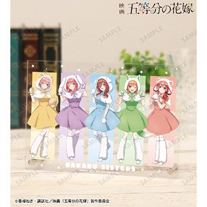 五等分の花嫁 描き下ろし 集合 動物もこもこ着ぐるみver. A5アクリルパネル (キャラクターグッズ)