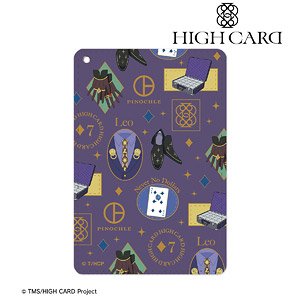 HIGH CARD レオ・コンスタンティン・ピノクル モチーフ柄 1ポケットパスケース (キャラクターグッズ)