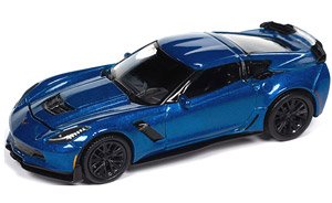 2019 シェビー コルベット Z06 エルクハートレイク (ブルー) (ミニカー)