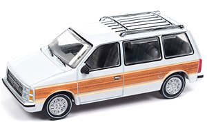 1985 Dodge Caravan DW2 White / Woody (Diecast Car)