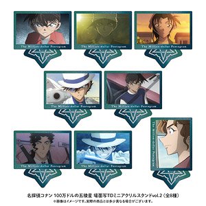 Detective Conan: Million-dollar Pentagram Detective Conan Scene Picture Trading Mini Acrylic Stand Vol.2 (Set of 8) (Anime Toy)