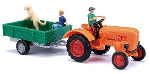 (HO) オールガイアー A 111 L トレーラーとフィギュア付 (鉄道模型)