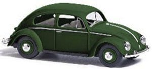 (HO) VW Beetle Oval Window Dark Green (Model Train)