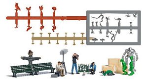 (HO) 4人のカメラマン (鉄道模型)