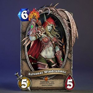 Hearthstone Sylvanas Windrunner Art Frame (Completed)