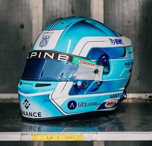 Pierre Gasly 2024 (Helmet) (Diecast Car)