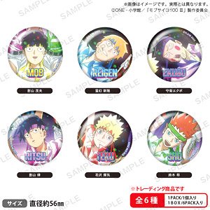 Mob Psycho 100 III Trading Hologram Can Badge (Set of 6) (Anime Toy)