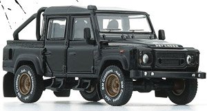 Land Rover Defender 110 Pickup 2016 Black (RHD) 4x4 Accessory Pack (Diecast Car)