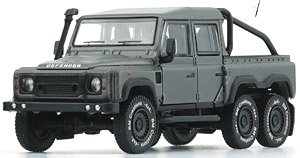 Land Rover Defender 110 Pickup 2016 Dark Gray (RHD) 6x6 Accessory Pack (Diecast Car)