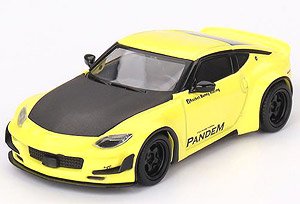 Pandem Nissan Z イカズチイエロー (左ハンドル) (ミニカー)