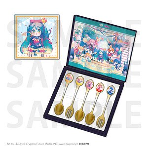 Hatsune Miku Happy 16th Birthday-Dear Creators- Surprise Party Cutlery Set (Anime Toy)