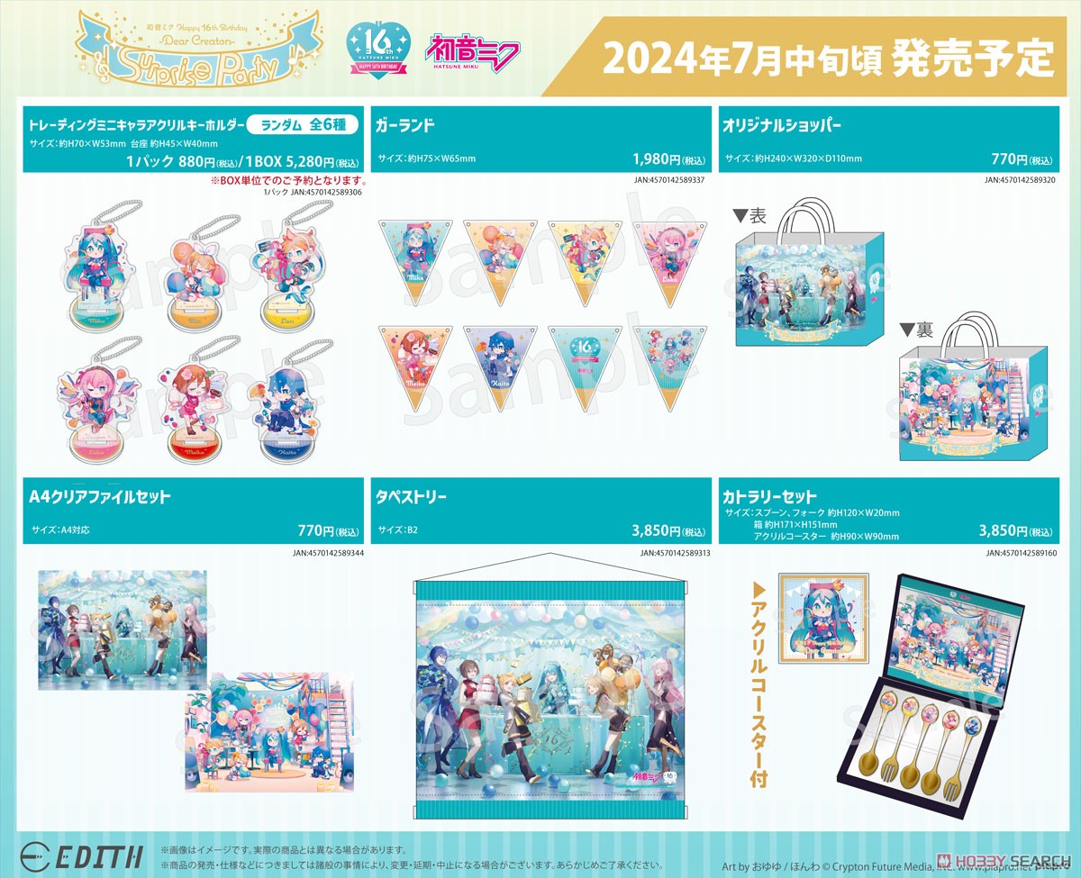 Hatsune Miku Happy 16th Birthday-Dear Creators- Surprise Party Cutlery Set (Anime Toy) Other picture3