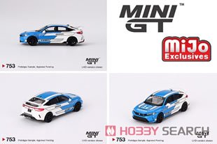Honda Civic Type R 2023 #3 Pace Car Blue (LHD) [Clamshell Package] (Diecast Car) Other picture1