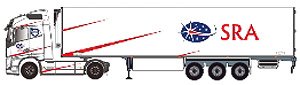 ボルボ FH 2020 トレーラー CHEREAU TRANSPORTS SRA (ミニカー)