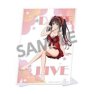 Date A Live V [Especially Illustrated] Visual Acrylic Plate Kurumi Tokisaki Night Wear Ver. (Anime Toy)