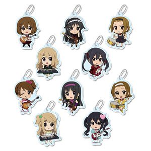K-on! Puchichoko Trading Acrylic Key Ring [B] (Set of 10) (Anime Toy)