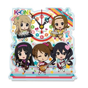 K-on! Puchichoko Mini Acrylic Table Clock [A] (Anime Toy)