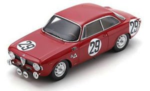 Alfa Romeo 1600 GTA No.29 2nd Spa 24H 1966 E. Pinto - J. Demoulin (Diecast Car)