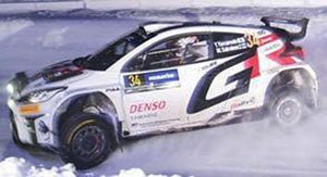 TOYOTA GR Yaris Rally 2 No.34 TOYOTA GAZOO Racing RC2 Rally Sweden 2024 Y.Yamamoto - M.Salminen (Diecast Car)