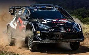 TOYOTA GR Yaris Rally1 HYBRID No.69 TOYOTA GAZOO Racing WRT Winner Rally Safari 2024 K.Rovanpera - J.Halttunen (Diecast Car)