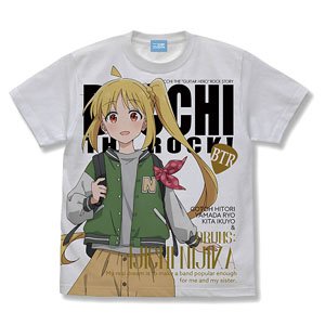 Animation [Bocchi the Rock!] [Especially Illustrated] Nijika Ijichi Full Graphic T-Shirt Street Fashion White S (Anime Toy)