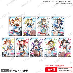 Love Live! School Idol Festival Square Can Badge Collection muse Marine Ver. (Set of 9) (Anime Toy)