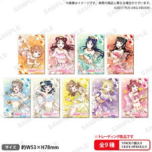 Love Live! School Idol Festival Square Can Badge Collection Aqours Mermaid Ver. (Set of 9) (Anime Toy)