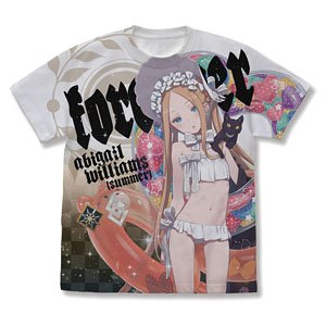 Fate/Grand Order フォーリナー/アビゲイル・ウィリアムズ〔夏〕 フルグラフィックTシャツ WHITE M (キャラクターグッズ)