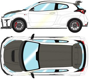 Toyota GRMN Yaris Circuit Package 2022 Platinum White Pearl Mica (Diecast Car)