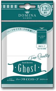 Card Sleeves Ghost Half Size Sleeve [Clear Hard] (Card Sleeve)