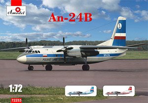 アントノフ An-24V ターボプロップ旅客機 (プラモデル)