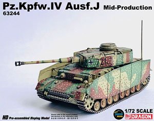 WW.II German Panzer IV Tank Type J Mid-term Production Western Front 1944 Complete Product (Pre-built AFV)