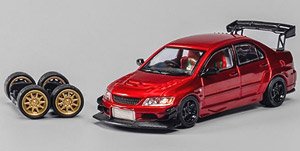 Mitsubishi Lancer Evolution IX Red Metallic (Diecast Car)