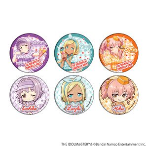 Can Badge [The Idolm@ster Cinderella Girls] 07 Crepe Shop Ver. ([Especially Illustrated] & Mini Chara Illust) (Set of 6) (Anime Toy)