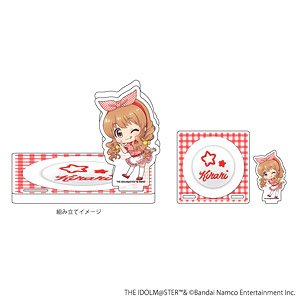 Acrylic Coaster Stand [The Idolm@ster Cinderella Girls] 06 Kirari Moroboshi Crepe Shop Ver. (Mini Chara Illust) (Anime Toy)