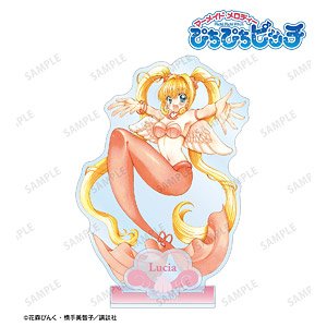 Pichi Pichi Pitch Pink Hanamori [Especially Illustrated] Lucia Nanami Hane wo Matotta Mermaid Ver. Big Acrylic Stand w/Parts (Anime Toy)