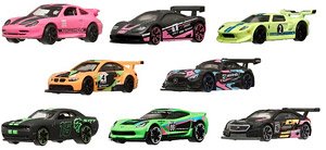 Hot Wheels Neon Speeders Assort Neon Racing (Set of 10) (Toy)